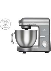 Resim Karaca Mastermaid Chef Pro Çift Kollu Stand Mikser Galaxy Grey 1750 W 
