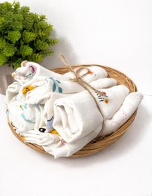 Resim LUMİBABY BUTİK 2 kat müslin ağız mendili(8 adet) 