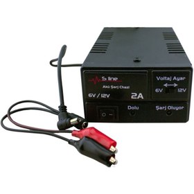 Resim S-Line Ad-61202 6/12v 2a Akü Şarj Adaptörü 