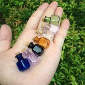 Resim 7 adet Mini Cam Şişe Seti, Mantarlı Dikdörtgen Renkli Şişeler, 7 Renk Karışımı, Notlar Depolamak İçin Küçük Kavanozlar, Kendin Yap El Sanatları, Dekorasyon (1.5x2.49 Cm) 