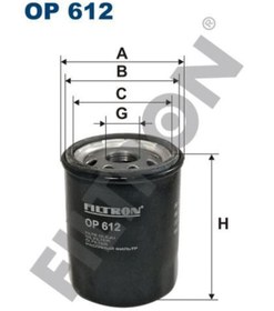 Resim FILTRON OP612 Yağ Filtresi Nissan Micra III (K12) 1.2 12V 80Hp 03- 