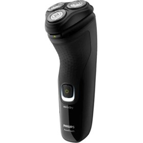 Resim Philips 1000 Serisi Islak ve Kuru Tıraş Makinesi Siyah Renkli Tamamen Yıkanabilir Tasarım 