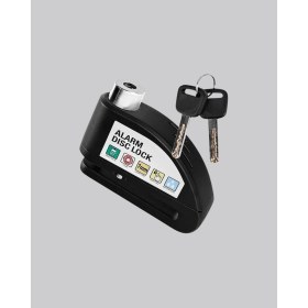 Resim K-Yonlineticaret Titreşim Sensörlü Alarmlı Motosiklet Disk Kilidi 14MM Çelik Çift Kilitleme 