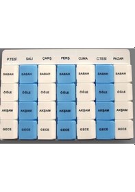 Resim Medikaltec Saklama Kutusu Tapbox - 7 Günlük - 28 Gözlü 