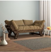 Resim Woodesk Adalar Modern Ceviz-camel Renk Ahşap Kanepe 