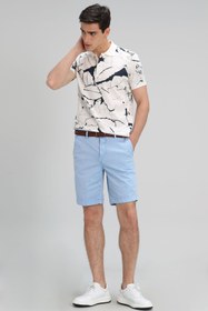 Resim Lufian Zegler Spor Erkek Chino Şort Slim Fit Mavi 
