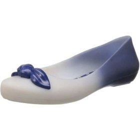 Resim Mel By Melissa Pop V 32113 Beige Blue Kadın Ayakkabı Lacivert Şefaf Renk Detaylı Pvc Kokulu Babet Bej 