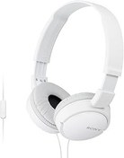 Resim Sony MDR-ZX110AP Kulak Üstü Kulaklık - 30 mm Sürücüler, In-Line Mikrofon ve Uzaktan Kumandalı, Döner Katlanır Tasarım, Beyaz 