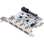 Resim 5085 Pci-e Express To Usb 3.0 Type C Hub 5 Port Çoklayıcı Kart 