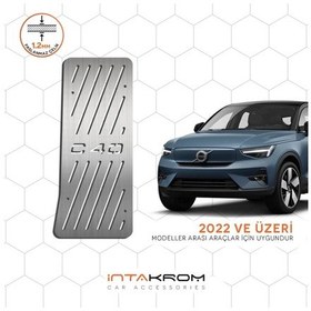 Resim Volvo C40 Krom Ayak Dinlendirme Pedalı 2022 Ve Üzeri 