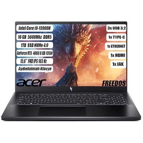 Resim Acer Nitro ANV15-51 NH.QQEEY.007 i9-13900H 16 GB 1 TB SSD RTX4060 15.6" Dos Dizüstü Bilgisayar 