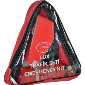 Resim Trafik Seti +bijon Anahtarı+ Kriko+ Akü Takviye Kablosu-4 Lü Set 