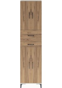 Resim Arges Dolap 4 Raflı 2 Çekmeceli 4 Kapaklı 60x30x243 Aytaşı-çam Aytaşı 