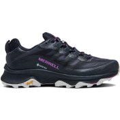Resim Merrell Moab Speed Gtx Kadın Siyah Patika Koşusu Ayakkabısı 