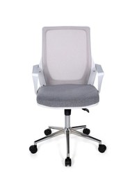 Resim Ofisbazaar Alf Beyaz Fileli Çalışma Koltuğu Ergonomik Şef Ve Toplantı Koltuğu Gri Gri 