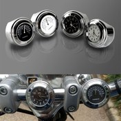 Resim Evrensel Motosiklet 7/8''-1'' Gidon Saat Kadranı & Termometre Sıcaklık Ölçer Bobber Tur Dirt Bike, Motor için Mini Dijital Kol Saati, Motosiklet Aksesuarları, Hızölçer, Çapraz Yolculuk Ekipmanı, Şık Şekilli Kompakt Tasarım, Dayanıklı İmalat, Kaliteli Şase, Şafta Montajlı Terömetre, Offroad Macera Tutkunları 