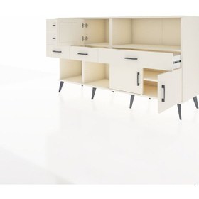 Resim Kronos Konsol 2 Raflı 5 Çekmeceli 3 Kapaklı 176x59x99 Aytaşı-ayta Aytaşı-aytaşı 