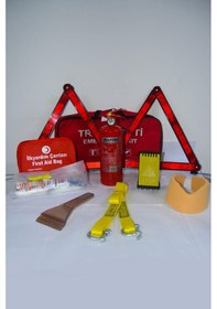 Resim Dikdörtgen Trafik ve İlkyardım Seti Çantası Oto Çeki Demiri Araç N11.101 