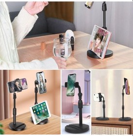 Resim Masa Üstü Tablet Ve Telefon Tutucu Plastik Aparat Siyah Telefon Standı 5250 Diğer 