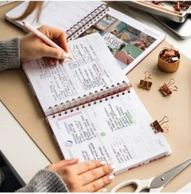 Resim 2026 Yılı 18x20 Spiralli Haftalık Ajanda, 12 Aylık 