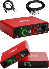 Resim yenibagshop Special Paket-2 Stüdyo Ekipmanları GLX-700RD Ses Kartı CX1 Mikrofon Kulaklık Stand 