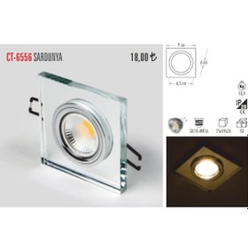 Resim Cata Ct-6556 Cam Spot Kasa Sardunya - Spot Dahil Değildir(408152134) 