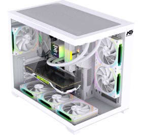 Resim Next Gaming Orion Cube XL 750W 80+ Bronze Power 6x ARGB Fan Kontrolcülü M-ATX Boş Bilgisayar Kasası Beyaz 