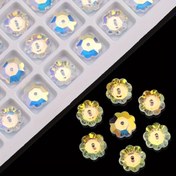 Resim 6/8/10mm Orta Delikli Erik Çiçeği Kaplama Altı Gesang Çiçeği El Dikişi Matkap DIY Giysi Süsleme Boncukları Sekiz Yapraklı Erik Çiçeği Cam Kristal Aksesuarlar 