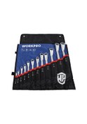 Resim Workpro Wp202510 6-32mm 12 Parça Cr-v Profesyonel İki Ağızlı Yıldız Anahtar Takımı + Bez Taşıma Kılıfı 