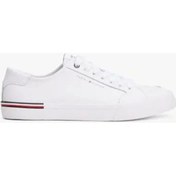 Resim Tommy Hilfiger Erkek Kabartma Logolu Beyaz Sneaker Çok Renkli 