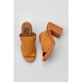 Resim Bueno Shoes Turuncu Deri Kadın Topuklu Terlik 01WY12306 01WY12306 