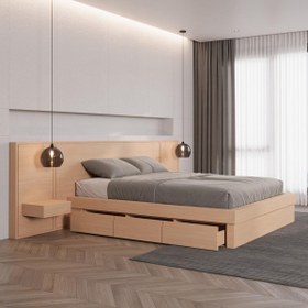 Resim Norr Luxe Bed Frame - Hornbeam / 160x200 