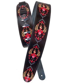 Resim Planet Waves Al McWhite Surf Collection 25LS03 - Rad Heart Gitar Askısı 
