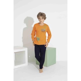 Resim Rapapa AYKIDS Erkek Çocuk Baskılı Uzun Kollu Pijama Takımı Mevsimlik 74111-Y 