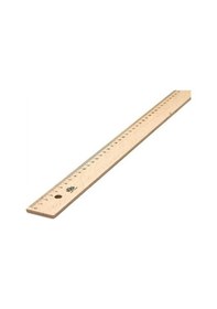 Resim Hatas 50cm Takviyesiz Tahta Cetvel 0048 Ahşap 