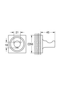 Resim Grohe Allure Havlu/bornoz Askılığı - 40284001 Gümüş 