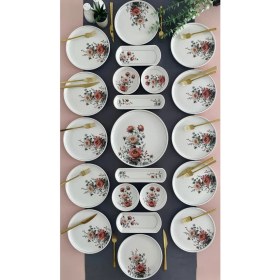 Resim UltraMint 12 Kişilik 21 Parça Kahvaltı Takımı, Şık ve Kullanışlı Set 