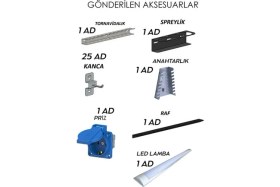 Resim Dorf 2 Metre 6 Çekmeceli Çalışma Tezgahı Boş 