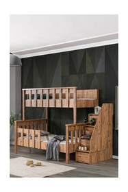 Resim Setay Mdf Profil Ranza, Deluxe Ayrılabilir Ranza - Ceviz 