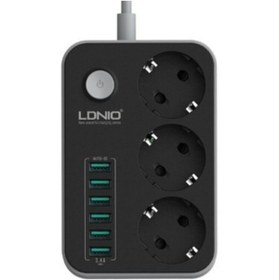 Resim PerpaBilgisayar Ldnıo Se3631 4 Priz + 6 Usb Akım Korumalı Priz Ldnıo 