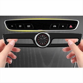 Resim Gemstone Otomobil Merkezi Kontrol Saati Merkezi Kontrol Dekorasyon Saati Mercedes-Benz Siyah Araç Iç Dekorasyonu C (Yurt Dışından) 