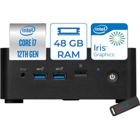 Resim Msı Cubi 5 Intel Core I7-1255U 64GB 4TB SSD Intel Iris Xe Windows 11 Home Mini Bilgisayar 12M001BEUH244TB 