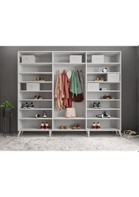 Resim Açelya Portmanto Vestiyer Beyaz 208 cmM6 