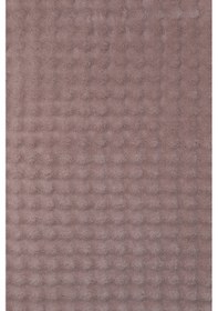 Resim Bubble Oval Yumuşak Peluş Kaymaz Salon Oturma Odası Balkon Halısı Yolluk Pembe 