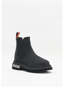 Resim Harley Davidson Mourir Siyah Baskılı Deri Kadın Bot Postal Ayakkabı Siyah-Baskılı-Deri 