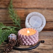 Resim DIY Mum Yapımı için 2 adet Silikon Kalıp - Hasır Sepet ve Halat Tutucu Kalıpları, Alçı, Alçıpan, Reçine El Sanatları, Mum Işığı Dekorasyonu, Ev Dekoru İçin Yeniden Kullanılabilir Esnek Silikon Kalıplar | Dokulu Mum Tutacağı | Doğal Doku Tasarımı, Mum Kalıpları Silikon 
