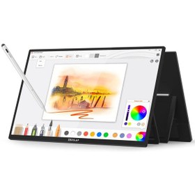 Resim Zeuslap Z22p Pro 22" 2560 1440 60hz 2k Ips Panel Type-c 100% Srgb 400cd/m² Kalem Destekli Dokunmatik Taşınabilir Monitör Zl-z22p-pro 
