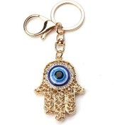 Resim Liangmei Şanslı Göz Fatima Hamsa El Anahtarlık Alaşım Türk Nazar 