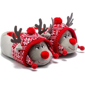 Resim Anna Kadın Hayvanlı Panduf Gri 36/41 Gri 