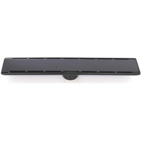 Resim Sukar Duş Kanalı Siyah Line 6 50 cm Süzgeç 1156-1035000-31 